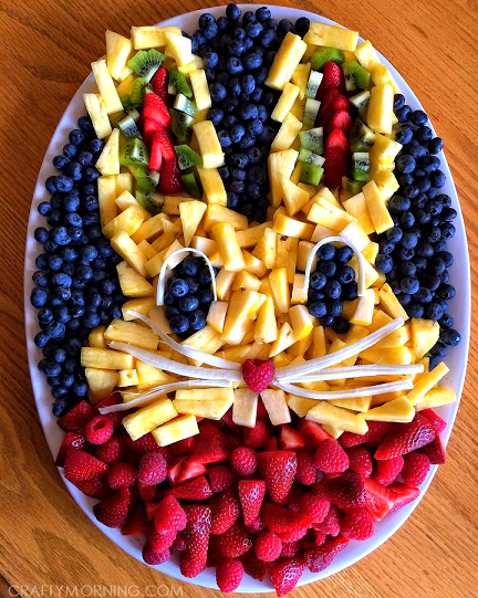 Creative Bunny Rabbit Fruit Platter