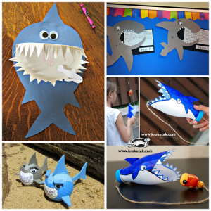 Non-Scary Shark Crafts for Kids to Create - Crafty Morning