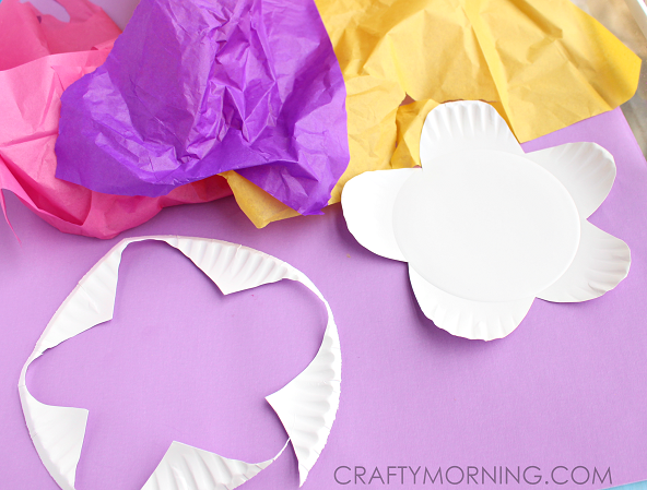 paper-plate-tissue-paper-flower-kids-craft