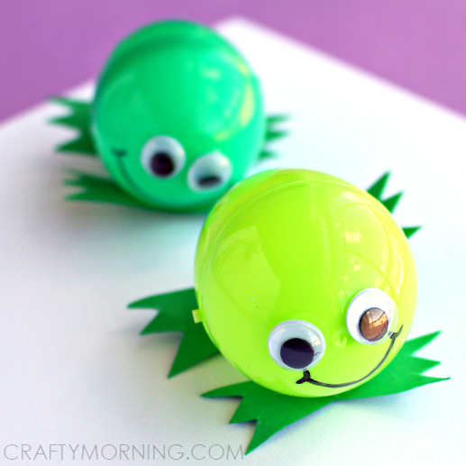 Silly Plastic Easter Egg Frogs
