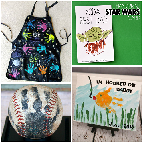 Father's Day Handprint Gift Ideas from Kids