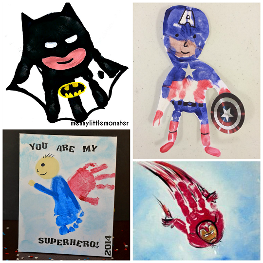 Amazing Superhero Handprint Crafts for Kids