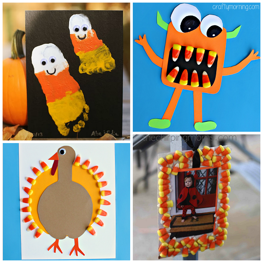 Candy Corn Crafts for Kids to Make