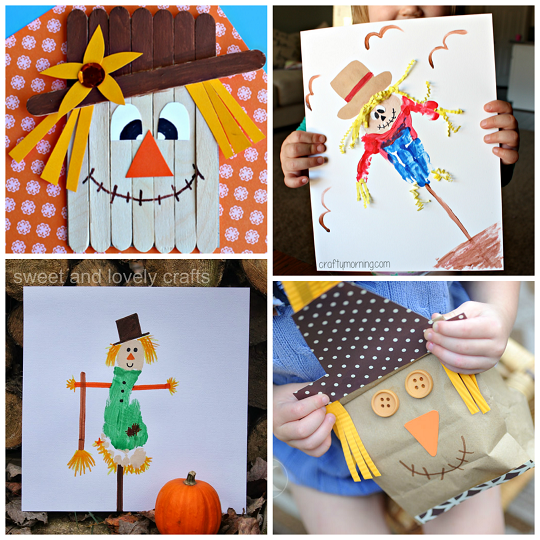 Scarecrow Crafts for Kids to Make this Fall