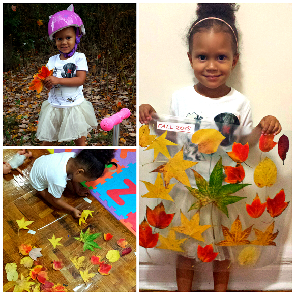 Make Leaf Collages with Contact Paper (Fall Craft)