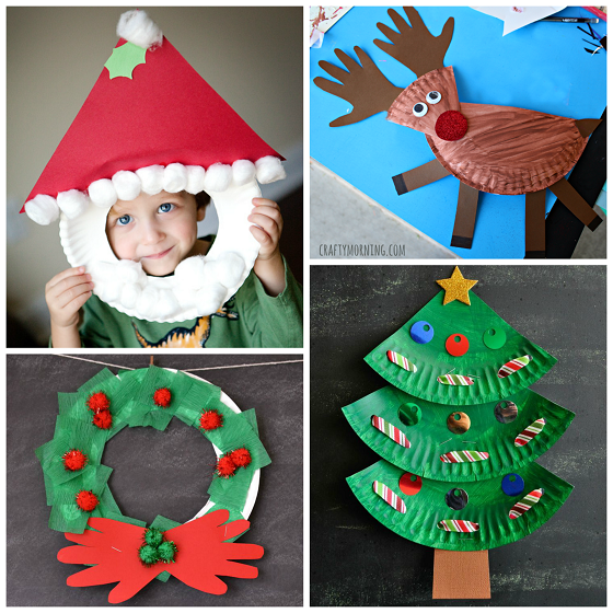 Christmas Paper Plate Crafts for Kids