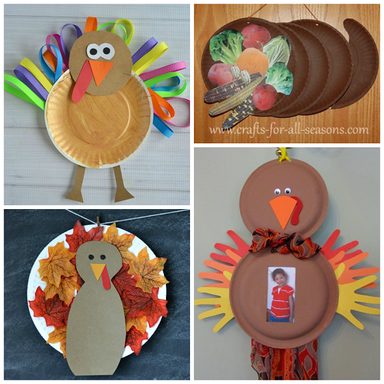 Paper Plate Thanksgiving Crafts For Kids