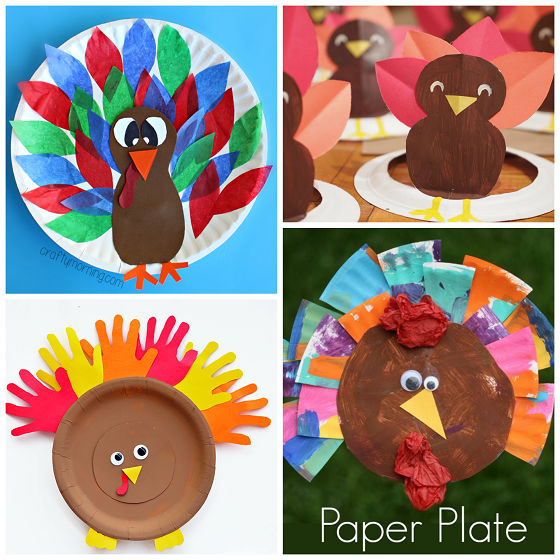 Thanksgiving Paper Plate Crafts for Kids