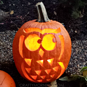 Owl Pumpkin (Free Template for Halloween) - Crafty Morning