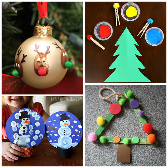 Pom Pom Christmas Crafts for Kids - Crafty Morning