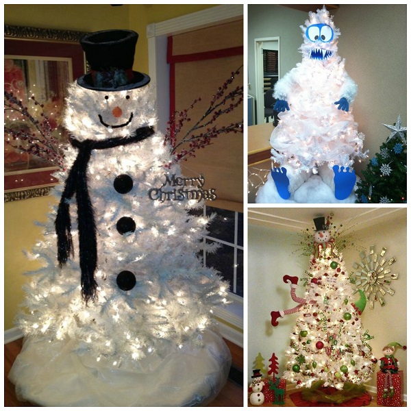 Clever White Christmas Tree Decorating Ideas