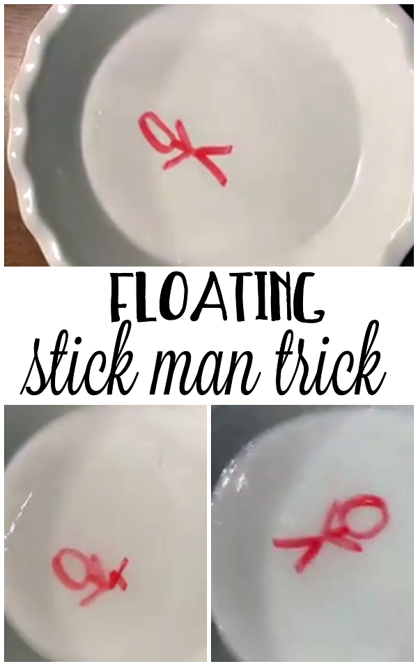 Floating Dry Erase Stick Man Trick
