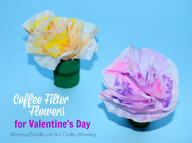 Coffee Filter Flower Craft FB