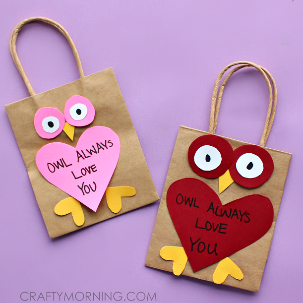 "Owl Always Love You" Valentine Bags