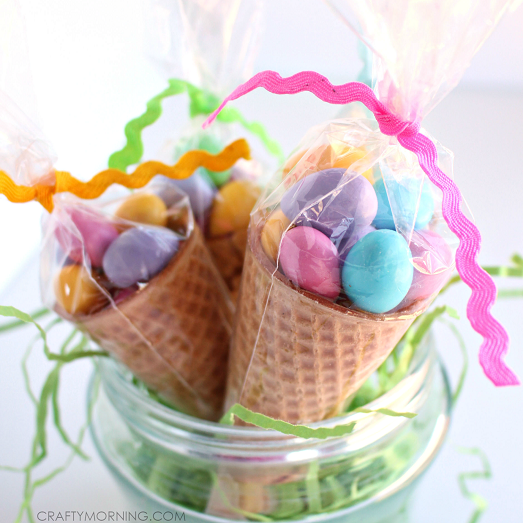 Edible Easter Egg Cone Treats - Crafty Morning