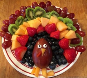 Fruit Turkey Platter for Thanksgiving - Crafty Morning