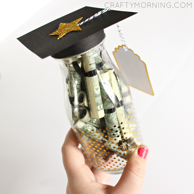 Graduation Glass Bottle Gift (Diploma Money)