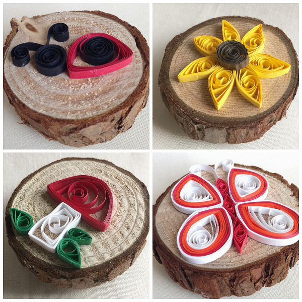 Summer Themed Paper Quilled Magnets