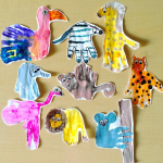 Wild Animal Handprint Crafts - Crafty Morning