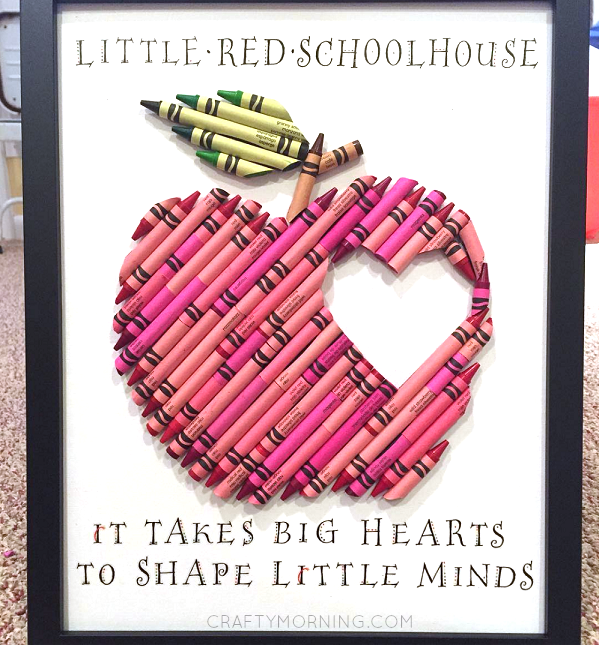 Apple Crayon Teacher Appreciation Gift