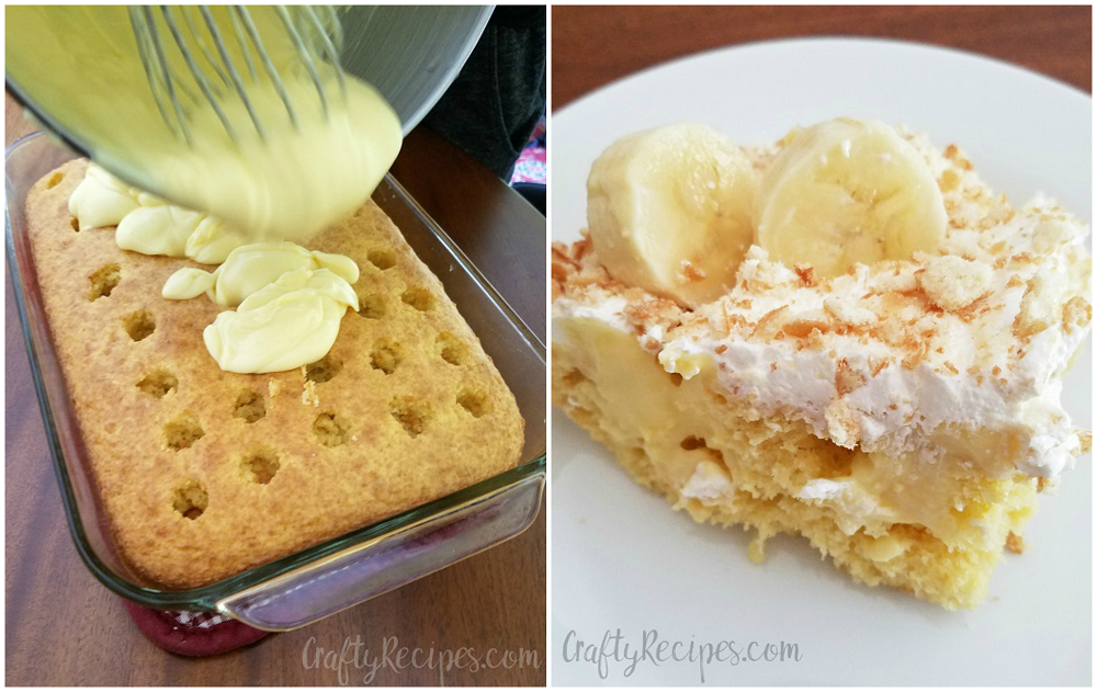 Banana Cream Poke Cake Recipe