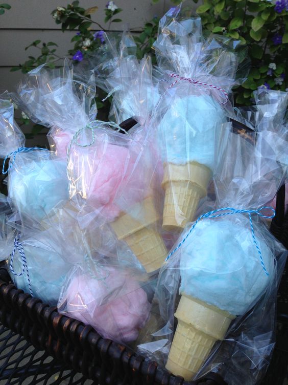 Cotton Candy Cones (Party Favors)