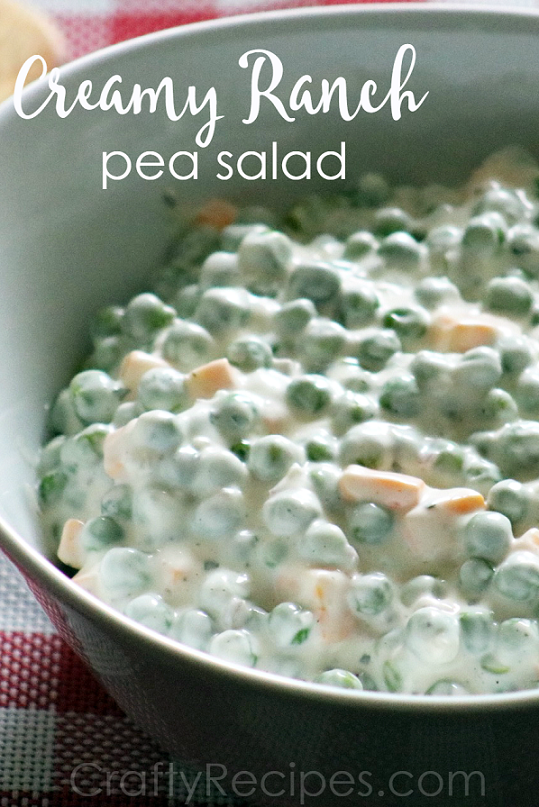 Creamy Ranch Pea Salad Recipe