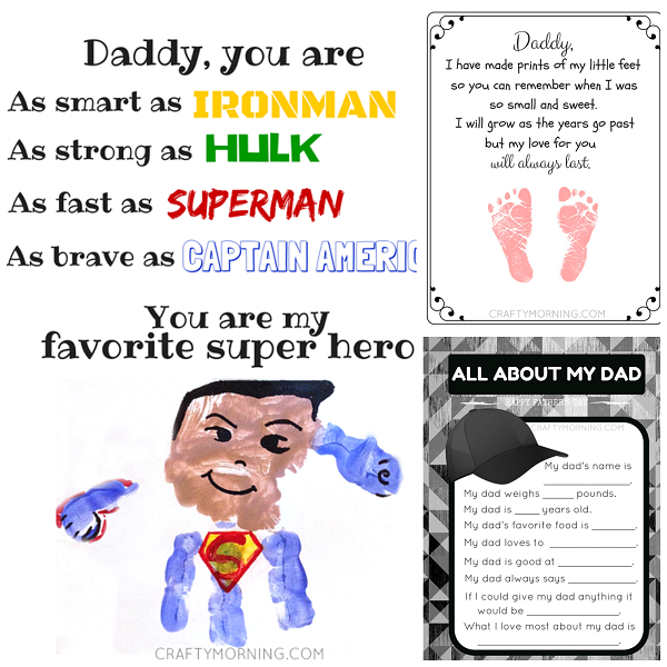 8 Free Father's Day Poem Printables