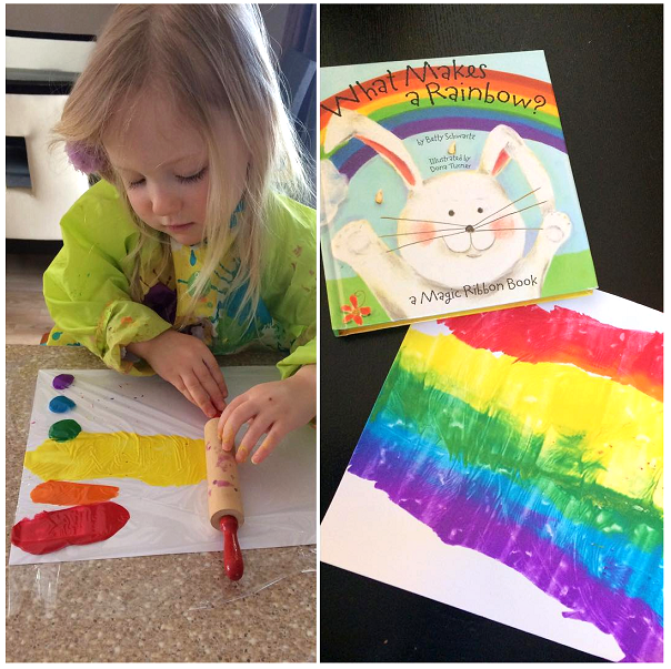 Rolling Pin Rainbow Painting (Kids Craft)