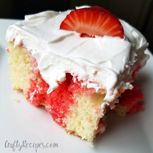 Strawberry Poke Cake Dessert - Crafty Morning