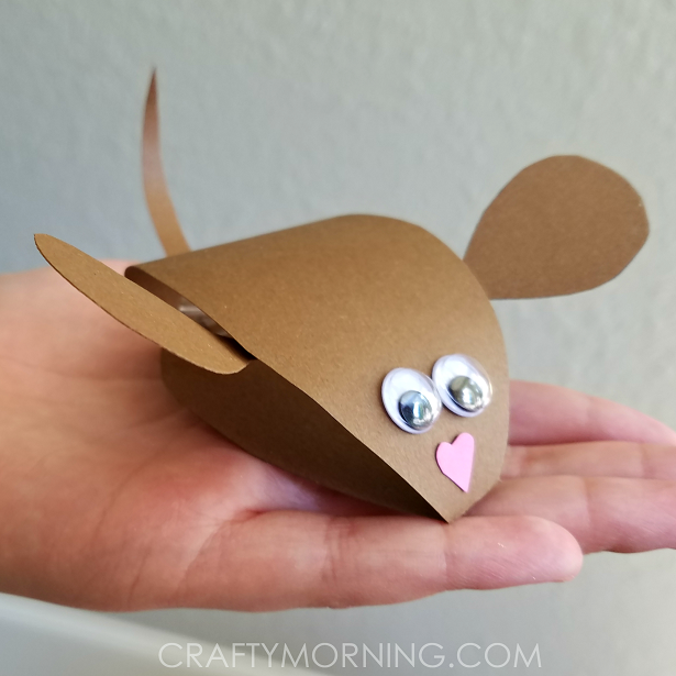 3D Paper Mouse Craft for Kids