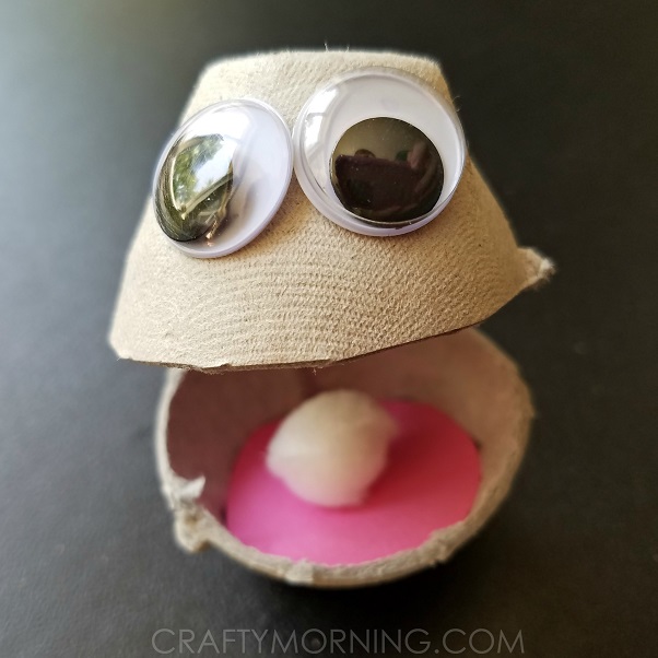 Egg Carton Oyster Kids Craft