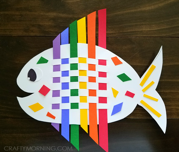 Weaving Rainbow Fish (Kids Craft) - Crafty Morning