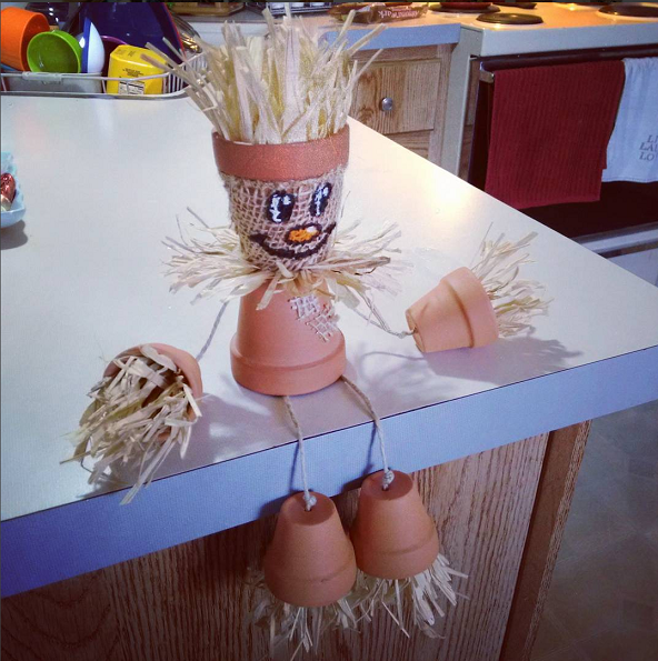 Terracotta Pot Scarecrow