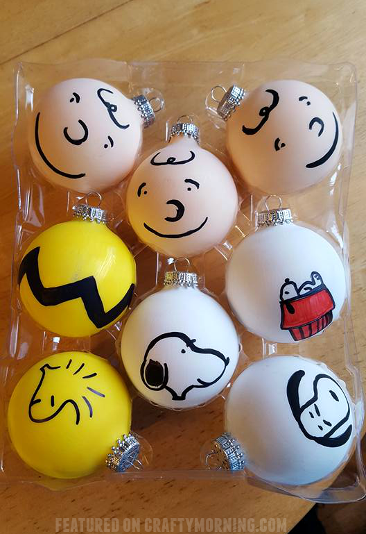 Charlie Brown Gang Christmas Ornaments