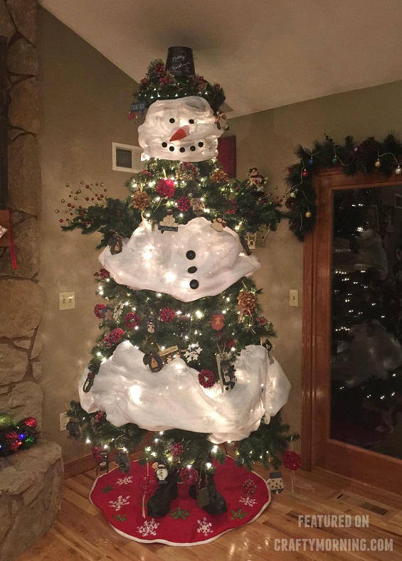 How to Make a Snowman Christmas Tree
