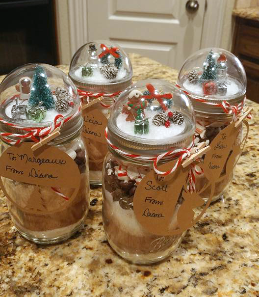 Snow Globe Mason Jar Gifts