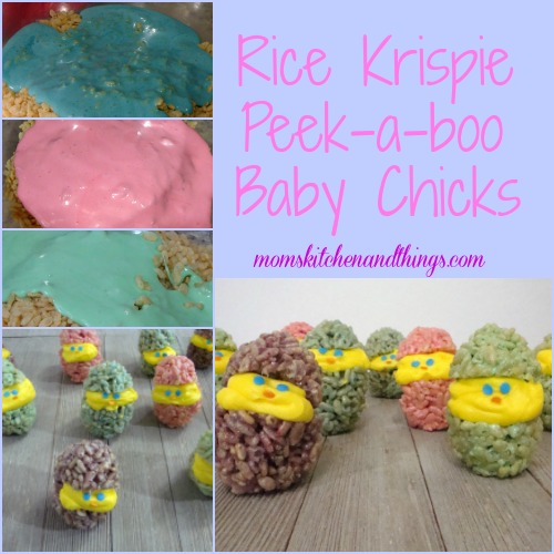 Rice Krispie Peek-a-boo Baby Chicks