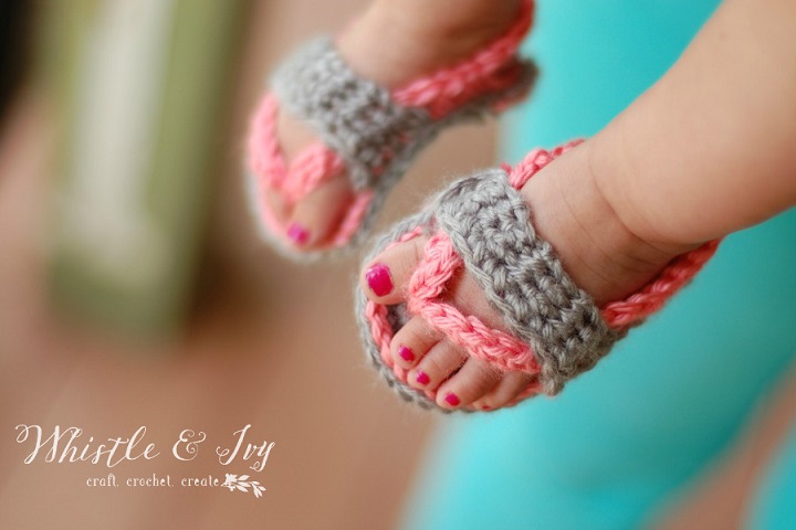 Bonde galleri skrivestil Free Crochet Baby Sandals Patterns - Crafty Morning