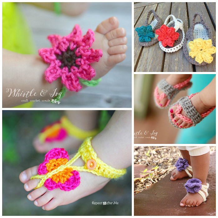 Free Crochet Baby Sandals Patterns