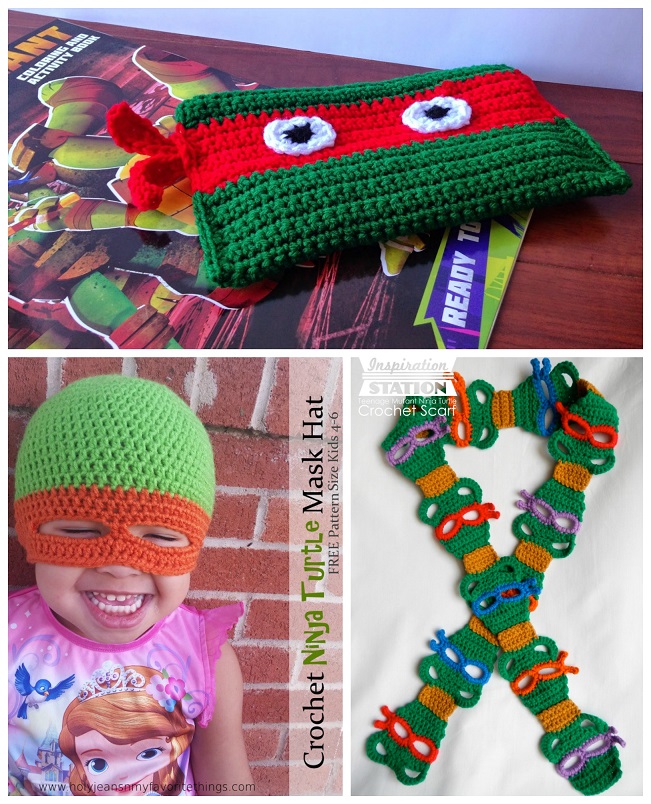 ninja turtle mask crochet pattern