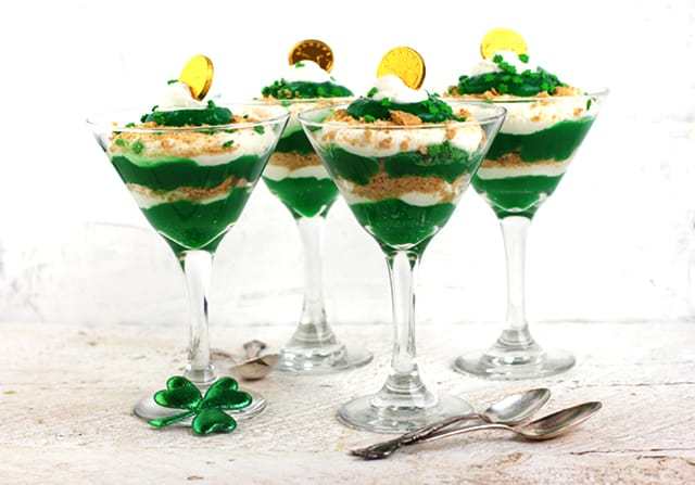 These St. Patrick’s Day Green Trifle bowls are a quick and easy way to add some festive green into your day