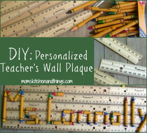 DIY: Personalized Teacher's Wall Plaque