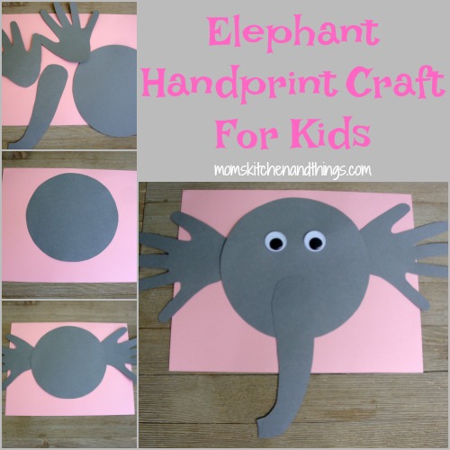 Elephant Handprint Craft For Kids