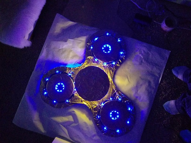 DIY Lighted Fidget Spinner Costume