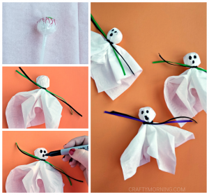 Ghost Suckers (Halloween Treat) - Crafty Morning