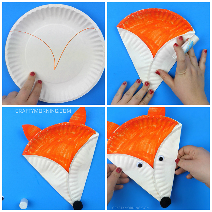Paper Plate Flower Craft Using Tissue Paper - Crafty Morning