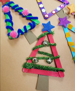 Popsicle Stick Christmas Tree Craft - Crafty Morning