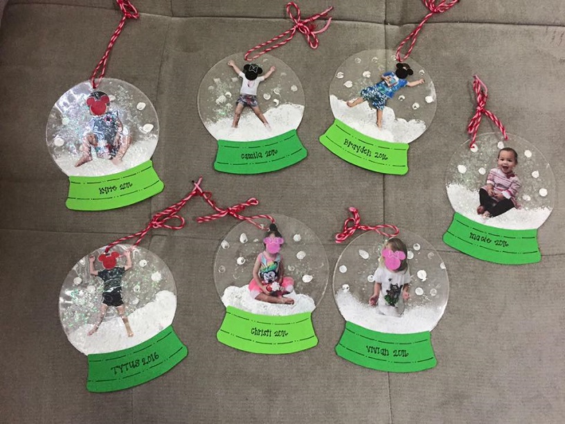 Snow Globe Cup Ornaments - Crafty Morning