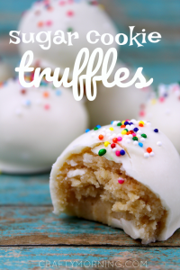 Sugar Cookie Truffles - Crafty Morning